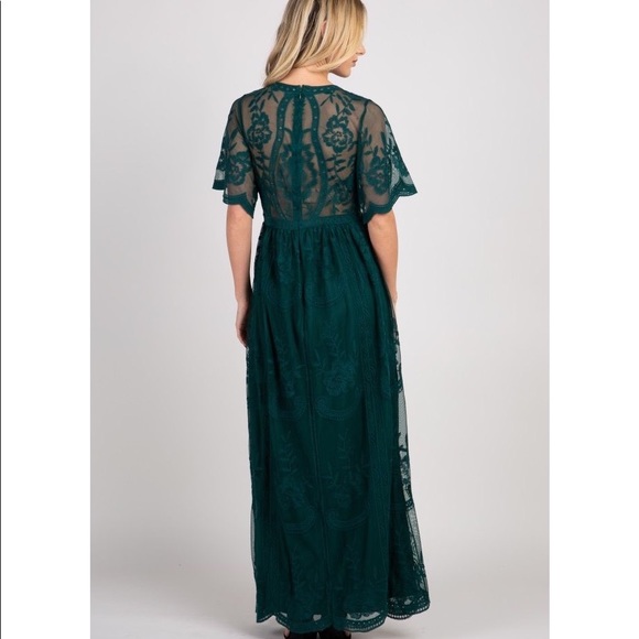 ✨2X HP✨Emerald Green Maternity Dress - Picture 3 of 10